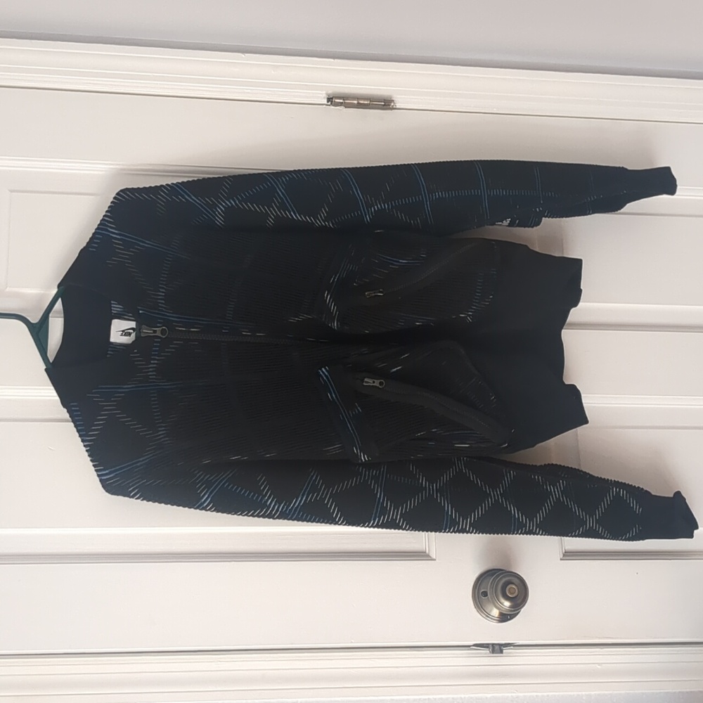 Nike Undercover X Nike Black and Blue Knit Jacket Men's XS